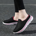 Men Slippers Shoes Casual Mesh Loafers Solid Color Slip-On Shoes Summer Couple Flats Half Slippers Plus Size Sandalias Zapatos.