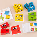 New and peculiar double face-changing Rubik's Cube toy 0.43 creative large particle building block puzzle parent-child interaction Douyin.