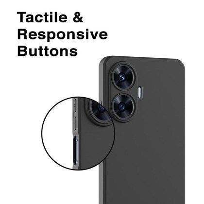 HONLEN Custodia per Realme C55 / Realme Narzo N55 (6.72 Inches), Cover Morbida in Silicone TPU, Design del Telaio Galvanico - Verde
