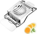 Kitchen Vegetables Fruit Egg Slicer Section Cutter Stainless Steel Mushroom Tomato Cutter Kitchen Machine Cutter Section Chopper. 