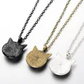 【VisioN Shop】SONGDA Bungou Stray Dazai Osamu Nakahara Necklace Cool Anime Figures Glass Dome Cat Ears Necklace Collection. 