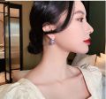 1 Pair Luxury Female Crystal Zircon Stone Earrings Fashion Diamonds Gemstones Square Rhinestone Earrings Bling Bling Geometric Drop Earring for Girls Women.