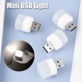 The New Trendy USB Portable LED Lamp Mini Night Light Small Round Lamp Computer Mobile Power Light - 1 Piece. 