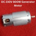 800W Generator Motor TP 7912-81 800W DC 220V 230V Class 180 Dynamo Generator Motor With D25XB80 25A Bridge Rectifier 220V DC Generator Motor 800W For Mini Fans LED Lights Use 775 Motor. 