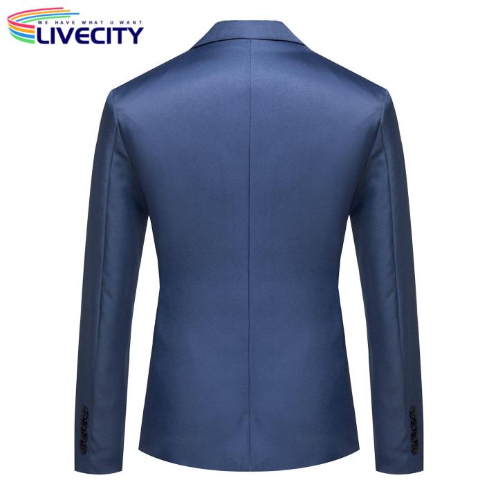 Men%20Lightweight%20Stylish%20Slim%20Fit%20Suit%20Jacket%20for%20Business%20Wedding%20Black%20White%20Stitching%20less%20Than%20Wedding%20Party%20-%20Image%203