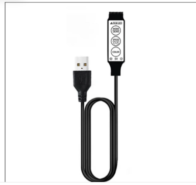Led Strip Controller 3 Key 3Key LED Controller RGB LED Strips Light Fixed Color Selection, Dimming ...