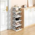 5Layers-New multi-functional household foldable shoe cabinet, home balcony toy foldable storage unit. 