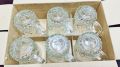 Everyday Use Good Quality Strong Tea coffee Cup Set exclusive glassware Crystal Clear transparent Beautiful unique design Premium Cup Set 6 Piece 190 Ml.