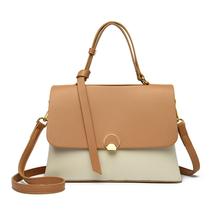Genuine%20Leather%20Bag%20Women's%202023%20New%20High-value%20Versatile%20Women's%20Leather%20Doctor%20Bag%20Commuter%20Bag%20Simple%20Temperament%20One-Shoulder%20Handbag%20-%20Image%206