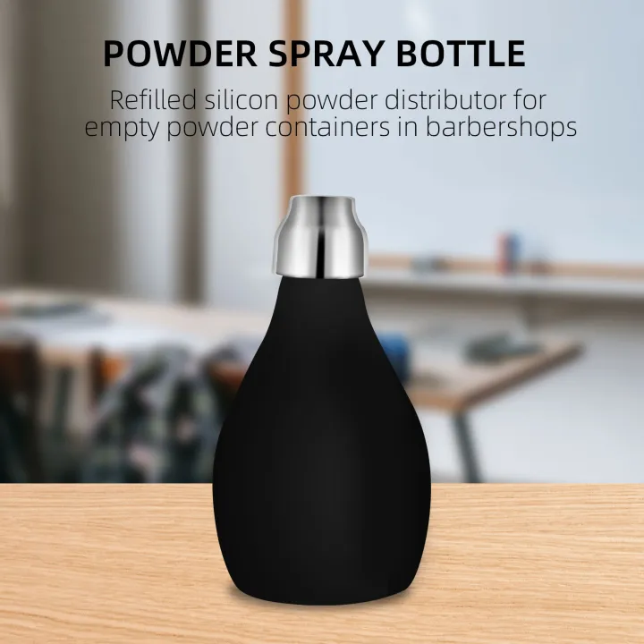 Powder%20Spray%20Bottle,%20Refillable%20Silicone%20Powder%20Dispenser%20Empty%20Powder%20Container%20for%20Baer,%20Durable%20Black%20Powder%20Sprayer%20for%20Loose%20Powder,%20Bath%20Powder%20-%20Image%203
