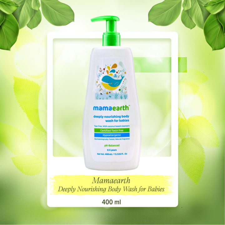 Mamaearth Deeply Nourishing Body Wash for Babies-400ml (400 ml)
