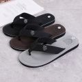 Men Flip Flops 2022 High Quality Brand Men's Slippers Beach Sandals Non-slip Fashion Hombre Casual House Slippers.