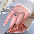 Pink Ring Fashion  Pink  Rings Y2K style ring for Women Girls. 