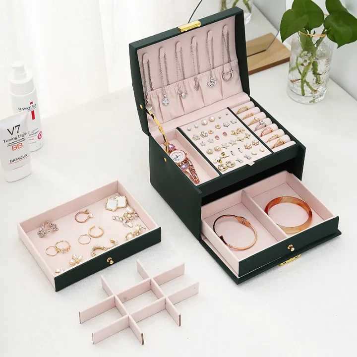 Hot%20Selling%20Three-Layer%20PU%20Leather%20Drawer%20Style%20Jewelry%20Box%20Earring%20Jewelry%20Storage%20Box%20Earrings%20With%20Locked%20Jewelry%20-%20Image%204