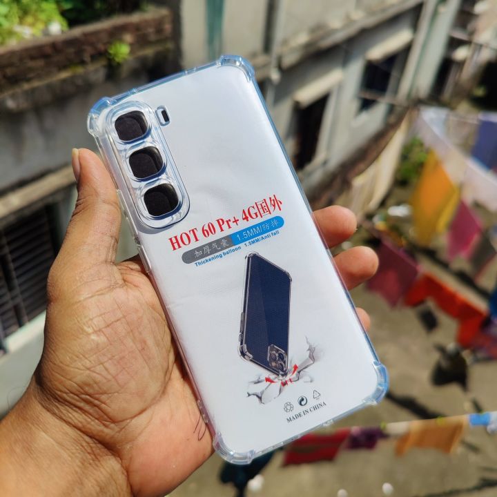 For Infinix Hot 60 Pro Plus Transparent TPU Clear Case Back Cover Transparent Anti Fall Skin Friendly Shell hard For Infinix Hot 60 Pro Plus Phone Back Cover