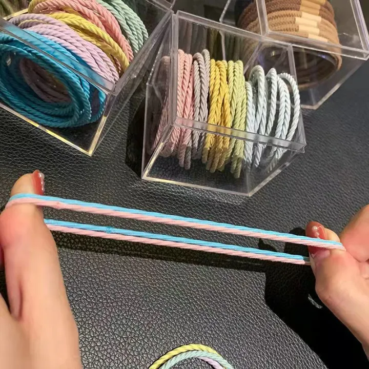 Korean%20version%20of%20high-elastic%20rubber%20band%20women's%20hair%20tie%20hair%20accessories%20new%20style%20simple%20small%20fresh%20not%20hurt%20hair%20leather%20hair%20band%20-%20Image%203