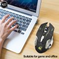 Free Wolf X8 Wireless Charging Game Mouse Mute Mouse Backlit Mechanical Mouse Ergonomic Optical Mouse for PC Laptop Desktop. 