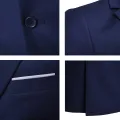 Men Blazers 3 Pieces Sets Wedding Elegant Formal 2 Suits Business Luxury Full Vest Pants Coats Classic Jackets. 