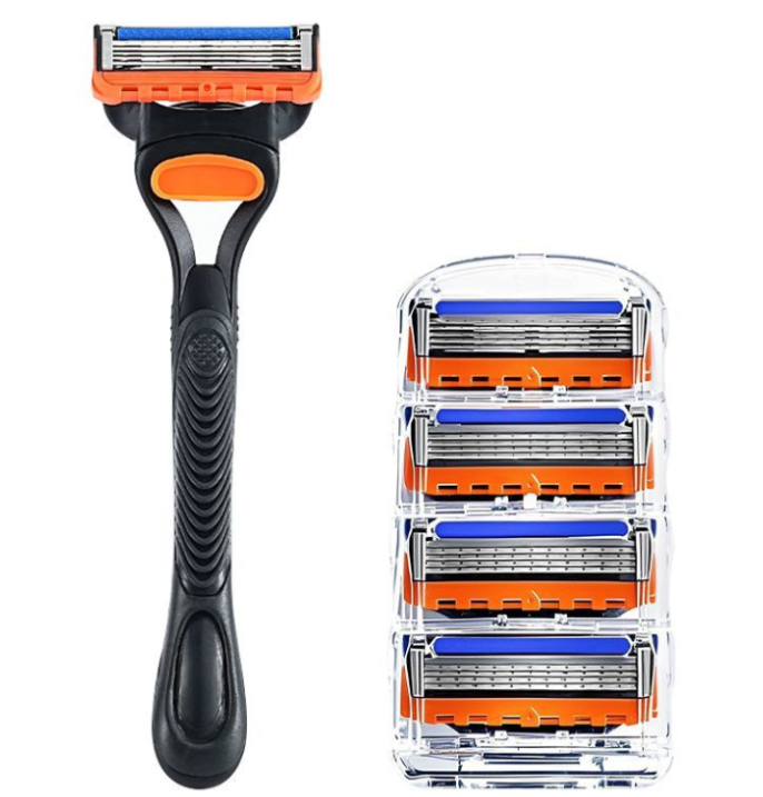 【Limited Stock Available】 4/12/24 Pcs 5-layer Men's Razor Fusion Pro Power Shaving Shaver Male Beard Hair Trimmer 5 Layer Blades Replacement Refills