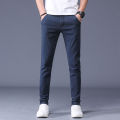 Classic Men's Khaki Casual Pants New Business Fashion Slim Fit Cotton Stretch Trousers Male Clothing. 