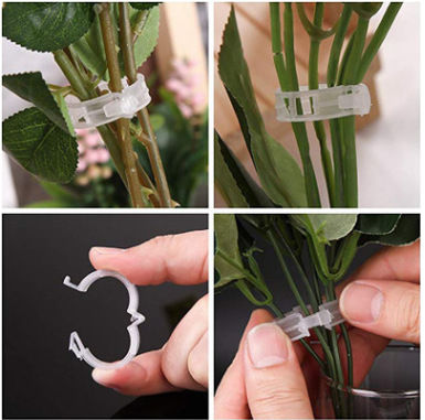 Plant Clip Supports Reusable Plastic Connects Fixing Vine Vegetable Plants Orchard and garden Tools