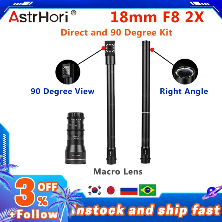 AstrHori 18mm F8 Macro Direct and 90 Degree Lens For Sony E Canon RF/EF Fuji X Nikon Z/F Leica/Panasonic/Sigma L M4/3 Camera