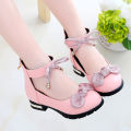 Fashion Bow Children Dresses Leather Shoes Princess School Shoes For Kids Spring Little Girls 3 4 5 6 7 8 9 10 11 12 Years Old.