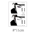 Anime Naruto Tattoos Stickers Akatsuki Sasuke Uchiha Itachi DIY Waterproof Halloween Cosplay Accessories. 