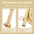 Small Trumpet Bugle Brass Golden Horn Simple Beginner Wind Instrument for School Band Child Student. 