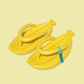 Banana design Flip Flops for Women Men Summer Novelty Slippers Thick Sole Platform Non-Slip Sandals Bathroom Couple Shoes. 