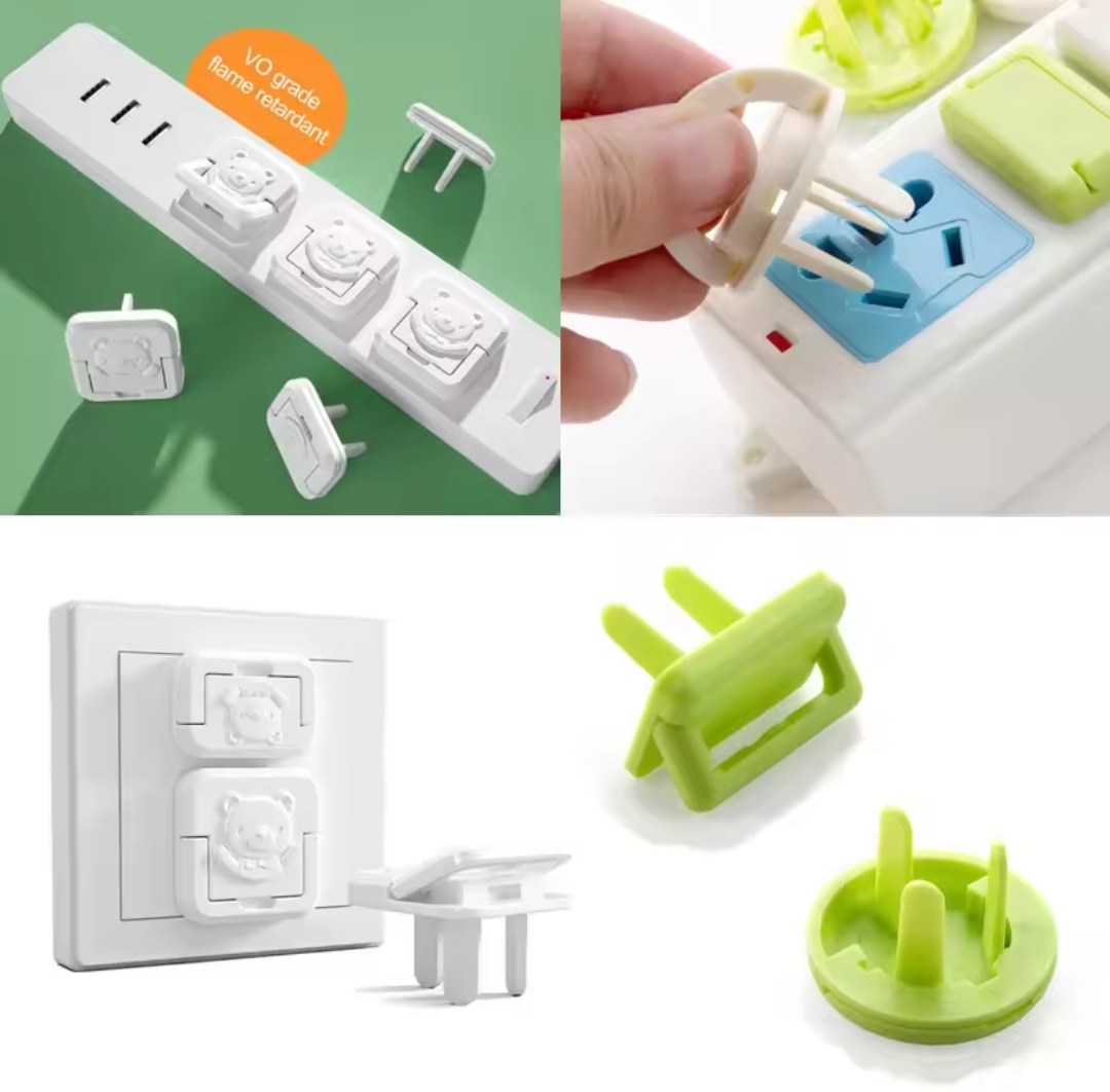 10Pcs Baby Safety Child Electric Socket Outlet Plug Anti Electric Shock Plugs Protector Rotate Cover Protection Infant Children