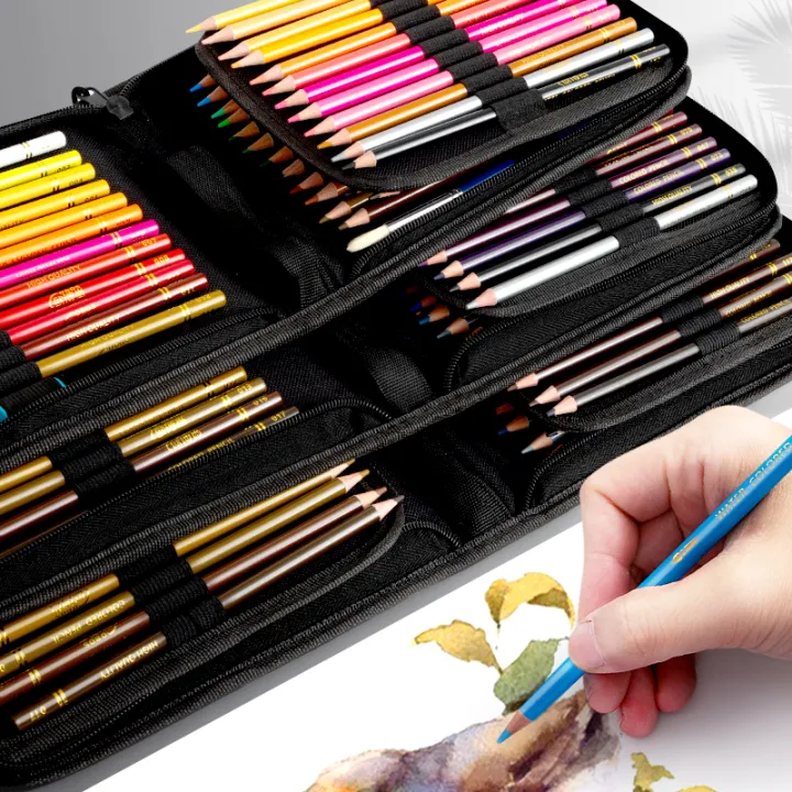 48/72/120/200%20Pcs%20Colored%20Pencils%20Set%20Watercolor%20Drawing%20Pencils%20with%20Cases%20Professional%20Drawing%20Sketching%20Art%20Supplies%20-%20Image%202