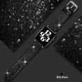 [autismaut] Suitable for Apple Watch Watchband Glitter Lady Couple Apple Watch Strap 1-8iwatch Strap. 