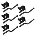 5X Self Locking Gate Latch Automatic Gravity Lever Fence Gate Lock for Wood Fence Gate Door Latches Steel Black. 