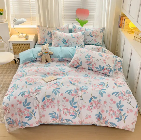 Small%20fresh%20class%20A%20cotton%20four-piece%20set,%20cotton%20sheets,%20quilt%20cover,%20cotton%20quilt%20cover,%20student%20dormitory%20bed%20sheet%20three-piece%20set%20-%20Image%207