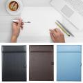 PU Leather Folder, A4 Writing Board Office Meeting Conference Pad File Paper Clipboard With Pen Holder For Restaurant/Hotel/ Hospital/Conference/Office Workers. 