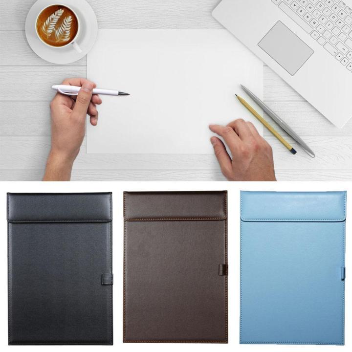 PU%20Leather%20Folder,%20A4%20Writing%20Board%20Office%20Meeting%20Conference%20Pad%20File%20Paper%20Clipboard%20With%20Pen%20Holder%20For%20Restaurant/Hotel/%20Hospital/Conference/Office%20Workers%20-%20Image%205