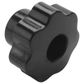 XHHDQES 10 Pcs M10 10mm Dia Thread Black Plastic Star Head Clamping Knob Grip. 