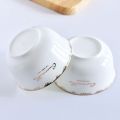 Manufacturers wholesale ceramic Phnom Penh household rice bowl bone china gift tableware parts. 