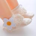 Sweet Flower Newborn Baby Socks Lace Ruffle Princess Baby Girls Spring Autumn Infant Toddler Floor Socks Sokken.