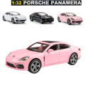 Porsche Panamera Diecast Alloy Car 1:32 Supercar Vehicles 6 open Metal Car Model Car Sound Light Toys For Gift.