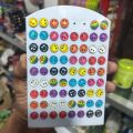 Emoji Earring Emoji Ear Top Emoji Top Ear Tops For Girls Kaner Dul Top Set Stone 6Pair - Ear Ring.