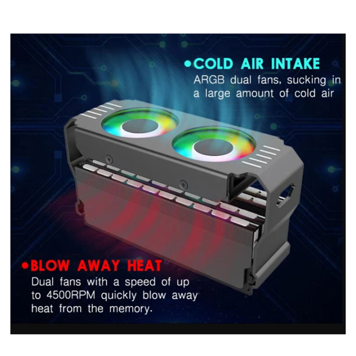 Computer%20RAM%20Memory%20Module%20Cooler%20PC%20DDR4%20DDR5%20Overlock%20Dual%20ARGB%20Sync%20PWM%20Fans%20Aluminium%20RGB%20Cooling%20Radiator(A)%20Easy%20Install%20-%20Image%205