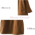 Versatile Tunic dress Fashionable Stylish Oversize Corduroy dress Comfortable With pockets Long sleeve dress for Casual wear dress Autumn/winter fashion Women's fashion Day-to-night outfit.
