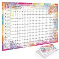 2024 Wall Hanging Calendar Kawaii Yearly Planner Sheet Memo Pad To Do List Agenda Schedule Organizer Check List Home Office. 