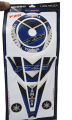Yamaha fz-s v1 v2 v3 tank pad sticker for motorcycle. blue and black.