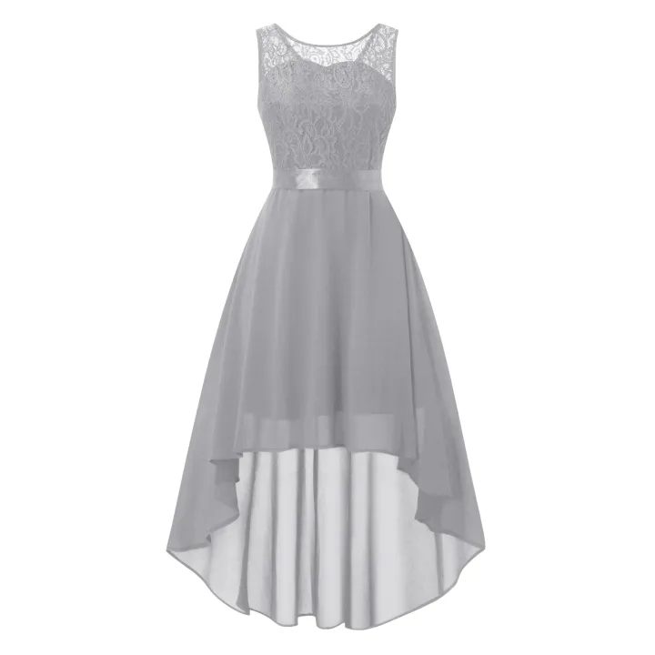 Lace%20Dress%20Bow%20Belt%20Elegant%20Irregular%20Length%20Dresses%20For%20Women%20Wedding%20Guest%20Sleeveless%20Bridesmaid%20Cocktail%20Party%20Dress%20-%20Image%208