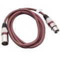 XLR Cable Microphone XLR Male to Female Extension Cable XLR Jack Extender Cord for PA System Studio Recorder Amplifier Mixer Speaker System 1.5M.