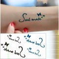 【EIEGANT Store】Waterproof Temporary Tattoo Sticker body rist english letters Love tatto flash tatoo tattoos for girl men 4. 