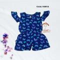 Blue Rumper for baby girl. 